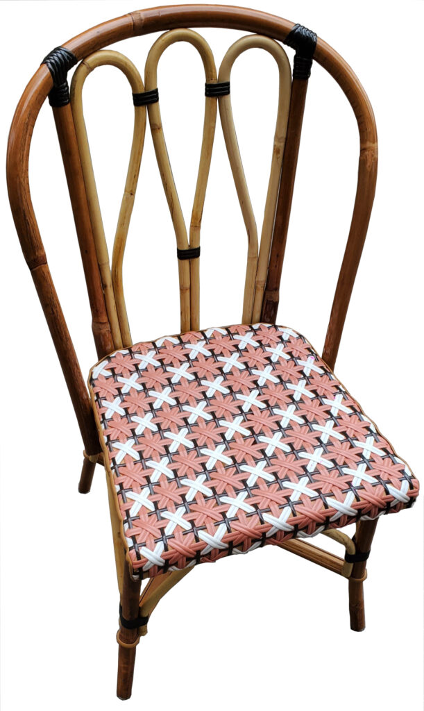 Lot De 18 Chaises Bistort Rotin Malacca INOVA - Blanc Et Vert D'eau, Neuves