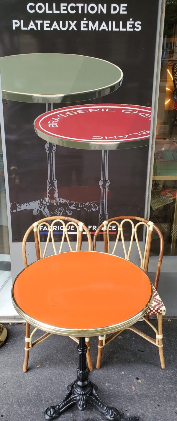 TABLE ACIER EMAILLE