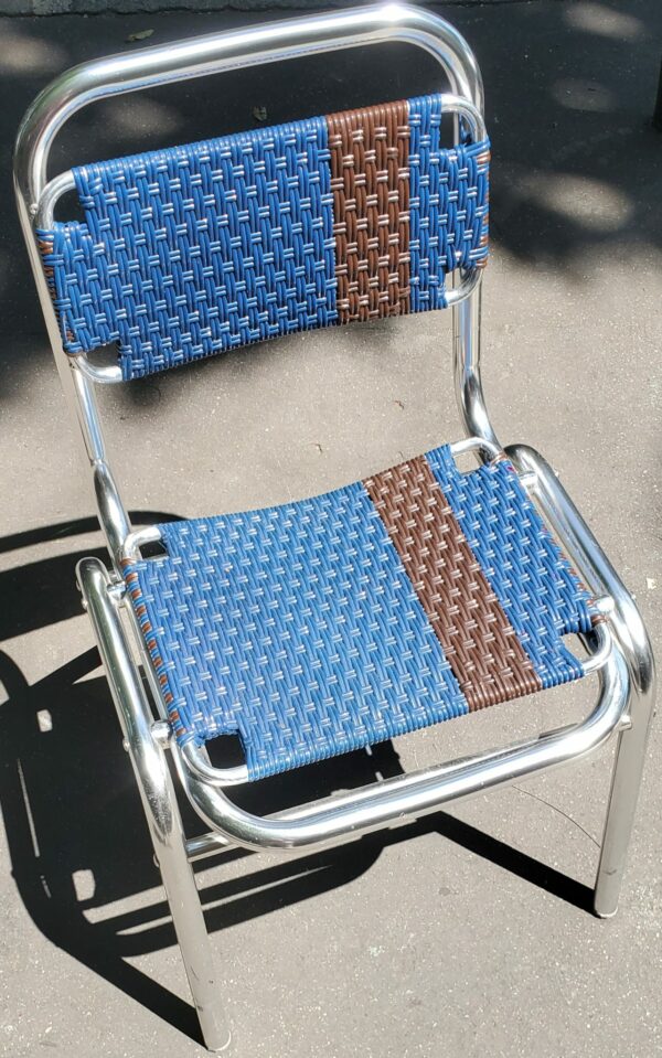 Chaise Aluminium tressée