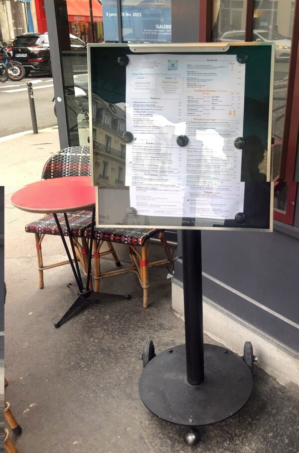 Porte-menu Bistrot