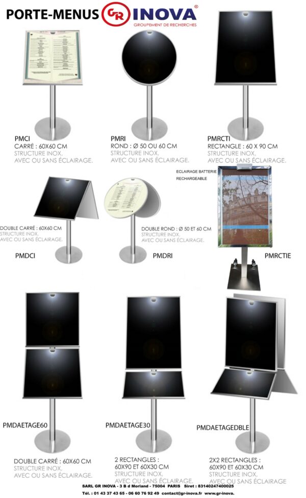Porte-Menus Bistrot